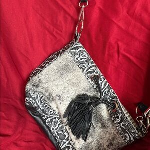 Holy Cow Mini Feed Bucket $225 Elegant Black and White Women's Bag